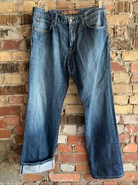 Agave Men's Denim Straight Jeans - Medium Blue Wash